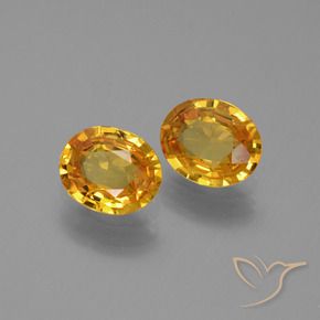 1.33 ct natürliche Dunkelgolden Saphir-Edelsteine, Oval, VS