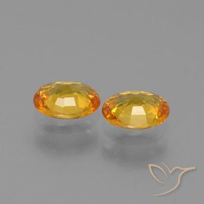1.33 ct natürliche Dunkelgolden Saphir-Edelsteine, Oval, VS