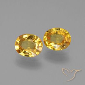 1.35 ct natürliche Golden Saphir-Edelsteine, Oval, VVS-VS
