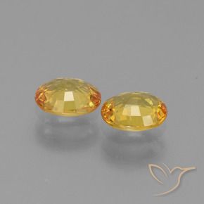 1.35 ct natürliche Golden Saphir-Edelsteine, Oval, VVS-VS