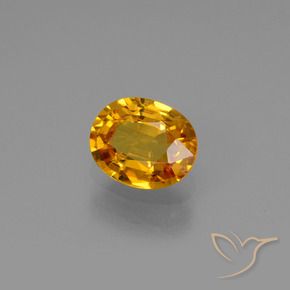 9,17 ctw natürlicher Dunkelorange-Gold Saphir, Oval, VS