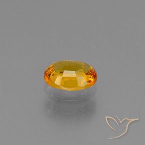 9,17 ctw natürlicher Dunkelorange-Gold Saphir, Oval, VS