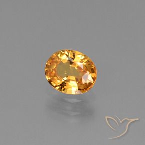 9,17 ctw natürlicher Orange-Gold Saphir, Oval, VS