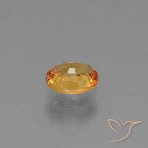 9,17 ctw natürlicher Orange-Gold Saphir, Oval, VS