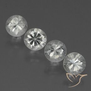 1.63 ct natürliche Klares Weiß Saphir-Edelsteine, Runden, VVS-VS