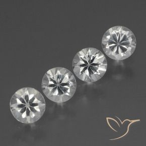 1.35 ct natürliche Klares Weiß Saphir-Edelsteine, Runden, VS