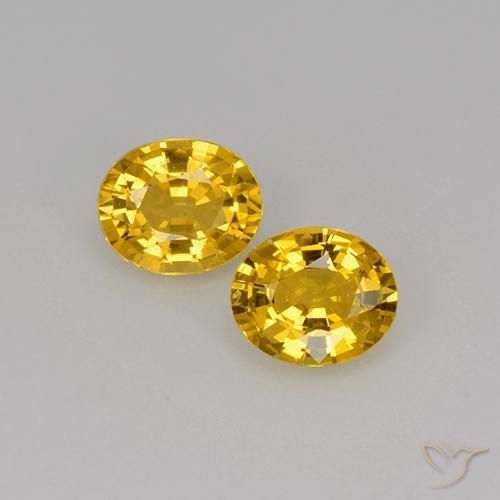 1.38ctw Natürlicher Golden Saphir, Oval, VS