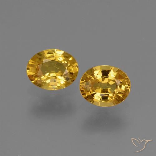 1.42ctw Natürlicher Golden Saphir, Oval, VVS-VS