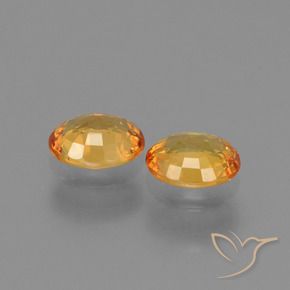 1.54 ct natürliche Tiefes Orange-Gold Saphir-Edelsteine, Oval, VS