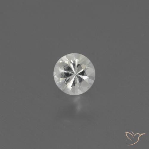 0.35ct Natürlicher Weiß Saphir, Runden, VS