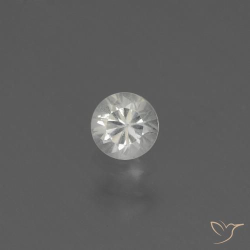 0.45ct Natürlicher Weiß Saphir, Runden, VS
