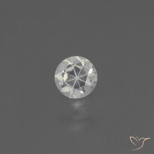 0.39ct Natürlicher Weiß Saphir, Runden, VS