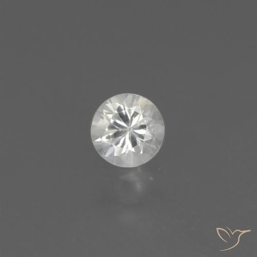 0.43ct Natürlicher Weiß Saphir, Runden, VS