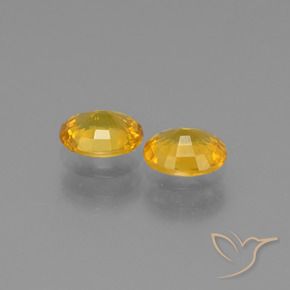 1.44 ct natürliche Dunkelgolden Saphir-Edelsteine, Oval, VS