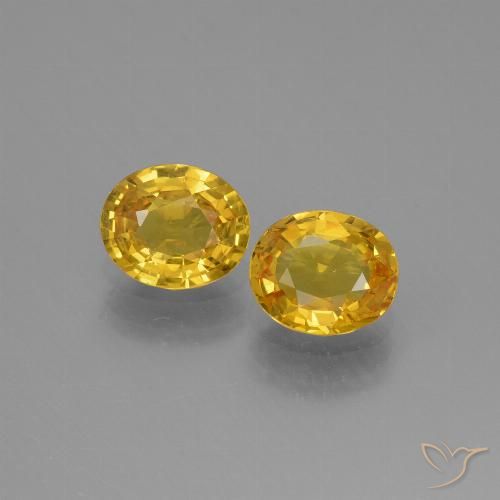 1.51ctw Natürlicher Golden Saphir, Oval, VS