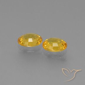 1.51 ct natürliche Golden Saphir-Edelsteine, Oval, VS