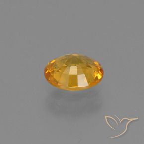 9,17 ctw natürlicher Tiefes Goldorange Saphir, Oval, VS