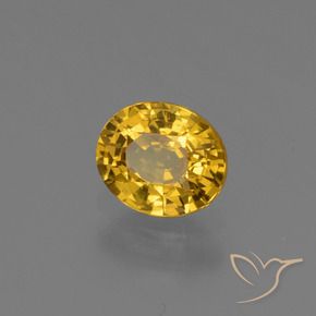 9,17 ctw natürlicher Dunkelgolden Saphir, Oval, VS
