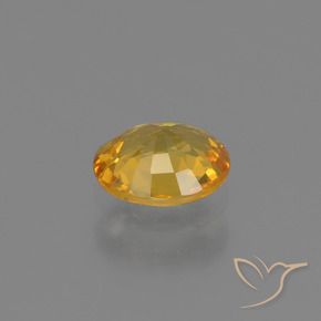 9,17 ctw natürlicher Tiefes Goldorange Saphir, Oval, VS