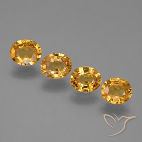 2.74 ct natürliche Tiefes Goldorange Saphir-Edelsteine, Oval, VVS-VS