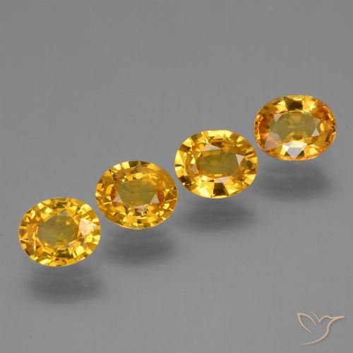 2.73ctw Natürlicher Tiefes Orange-Gold Saphir, Oval, VVS-VS