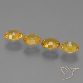 2.78 ct natürliche Dunkelorange-Gold Saphir-Edelsteine, Oval, VS