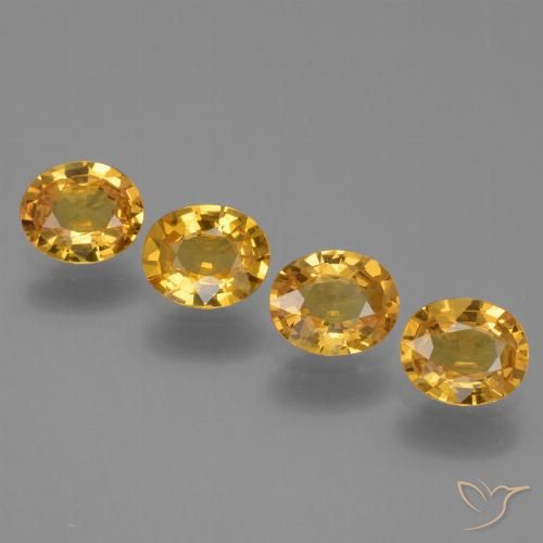 2.49ctw Natürlicher Dunkelgolden Saphir, Oval, VS