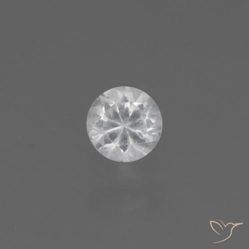 0.40ct Natürlicher Weiß Saphir, Runden, VS