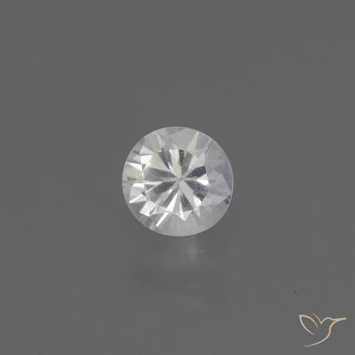 0.39ct Natürlicher Weiß Saphir, Runden, VS