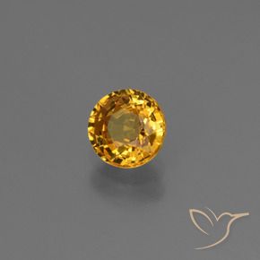 9,17 ctw natürlicher Dunkelgolden Saphir, Runden, VVS-VS