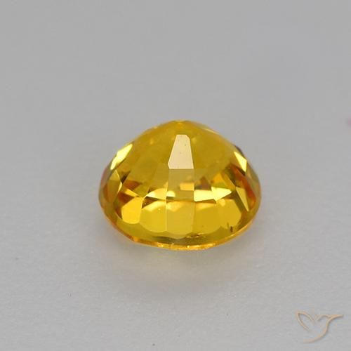 9,17 ctw natürlicher Golden Saphir, Runden, VS