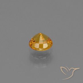 9,17 ctw natürlicher Dunkelorange-Gold Saphir, Runden, VS