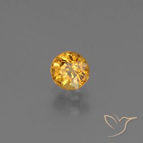 9,17 ctw natürlicher Dunkelorange-Gold Saphir, Runden, VS