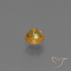 9,17 ctw natürlicher Dunkelorange-Gold Saphir, Runden, VS