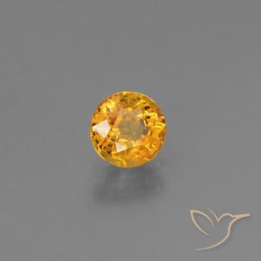9,17 ctw natürlicher Dunkelorange-Gold Saphir, Runden, VS