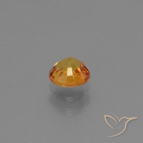 9,17 ctw natürlicher Dunkelorange-Gold Saphir, Runden, VS