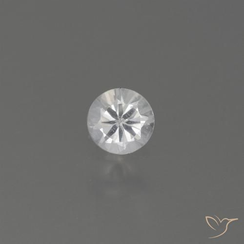 0.32ct Natürlicher Weiß Saphir, Runden, VS, Photo A