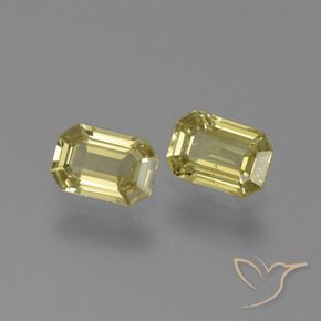 1.29 ct natürliche Mittelgelb Saphir-Edelsteine, Oktagonschliff, VS