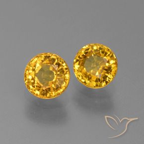 1.42 ct natürliche Mittelgold Saphir-Edelsteine, Runden, VS