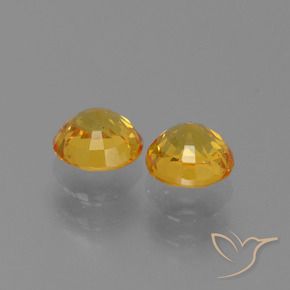 1.42 ct natürliche Mittelgold Saphir-Edelsteine, Runden, VS