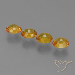 3.19 ct natürliche Orange-Gold Saphir-Edelsteine, Oval, VS