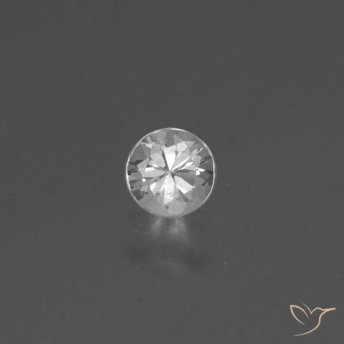 0.34ct Natürlicher Weiß Saphir, Runden, VS