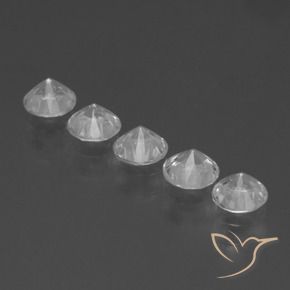 1.86 ct natürliche Weiß Saphir-Edelsteine, Runden, VVS-VS