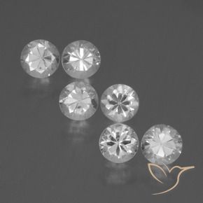 2.35 ct natürliche Weiß Saphir-Edelsteine, Runden, VVS-VS