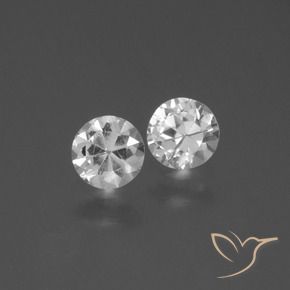 0.82 ct natürliche Weiß Saphir-Edelsteine, Runden, VS