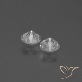 0.82 ct natürliche Weiß Saphir-Edelsteine, Runden, VS