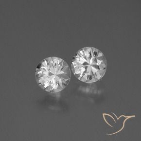 0.86 ct natürliche Weiß Saphir-Edelsteine, Runden, VVS-VS