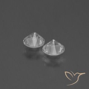 0.76 ct natürliche Weiß Saphir-Edelsteine, Runden, VS