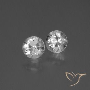 0.83 ct natürliche Weiß Saphir-Edelsteine, Runden, VVS-VS