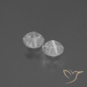 0.83 ct natürliche Weiß Saphir-Edelsteine, Runden, VVS-VS